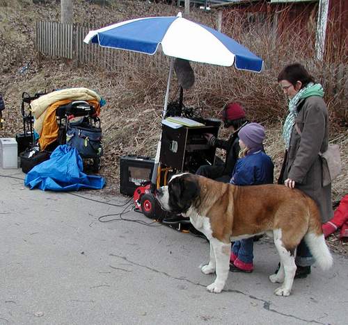 Dady at movie set in Vargon